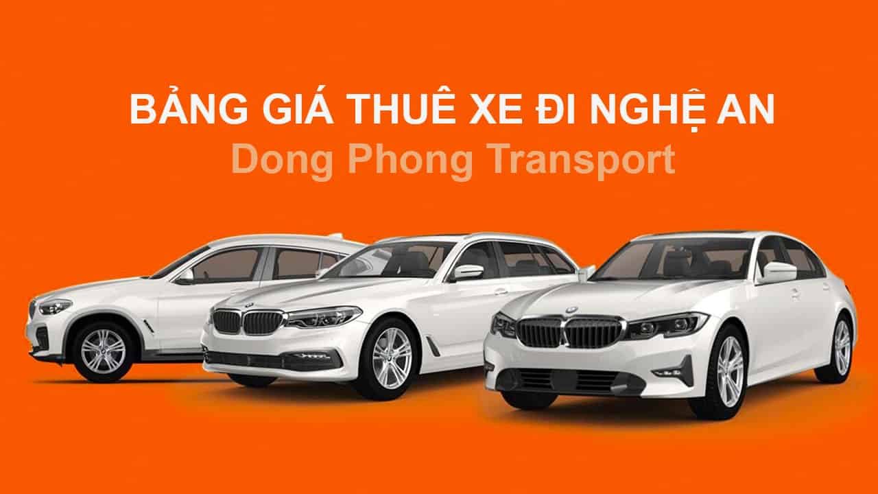 Bảng giá thuê xe đi Nghệ An (tham khảo)