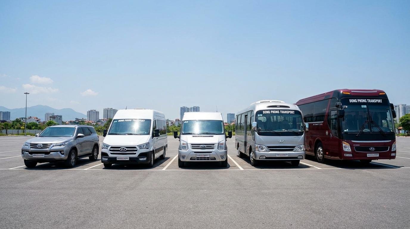 Các dòng xe cho thuê đi Sầm Sơn