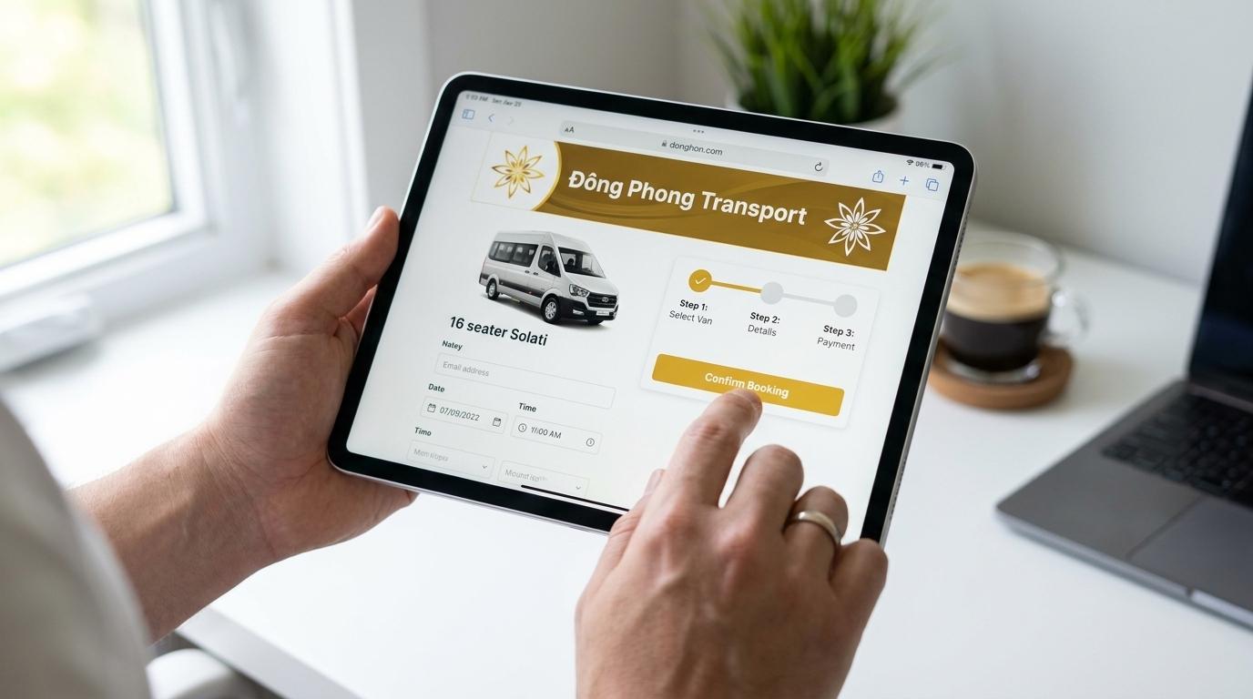 Quy trình và thủ tục thuê xe Solati 16 chỗ tại Đông Phong