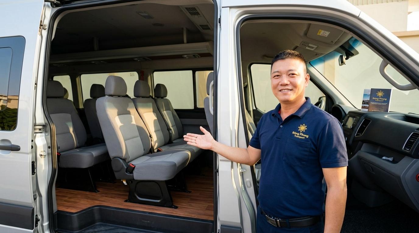 Thuê xe Solati 16 chỗ chất lượng hàng đầu tại Đông Phong