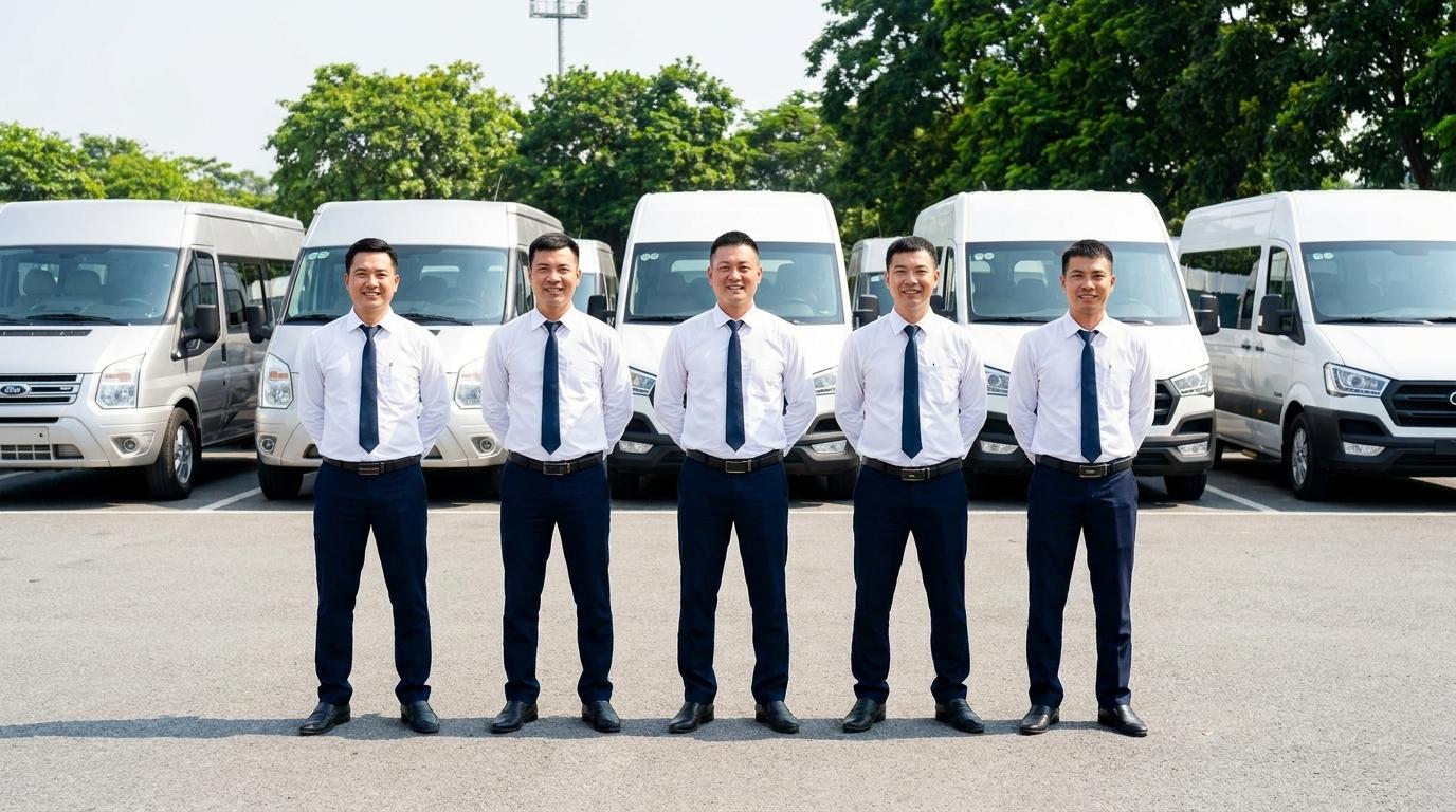 Đội ngũ lái xe chuyên nghiệp, thân thiện
