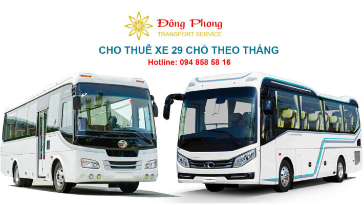 Đông Phong cho thuê xe 29 chỗ theo tháng