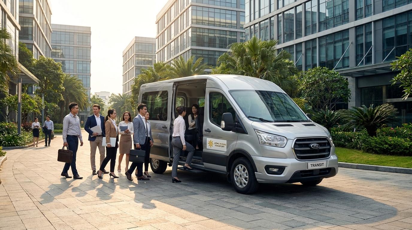 Thuê xe 16 chỗ đưa đón chuyên gia, nhân viên