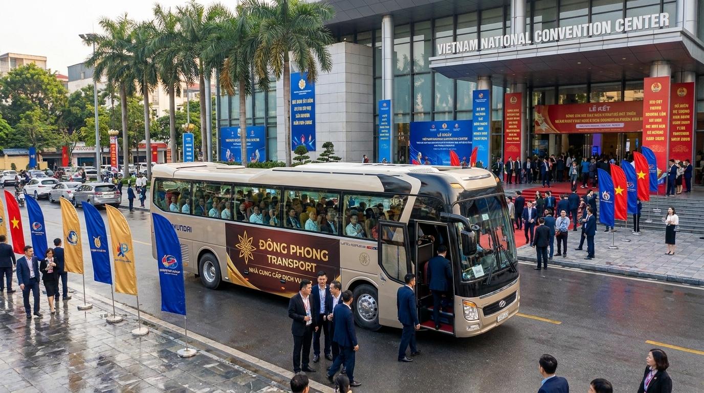 Thuê xe từ 29 đến 45 chỗ phục vụ sự kiện, đại hội cổ đông và teambuilding