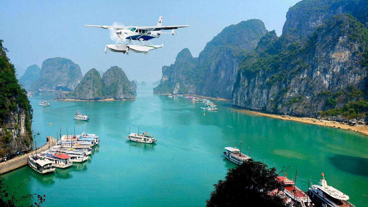 Hanoi to Ha Long Bay by seaplane