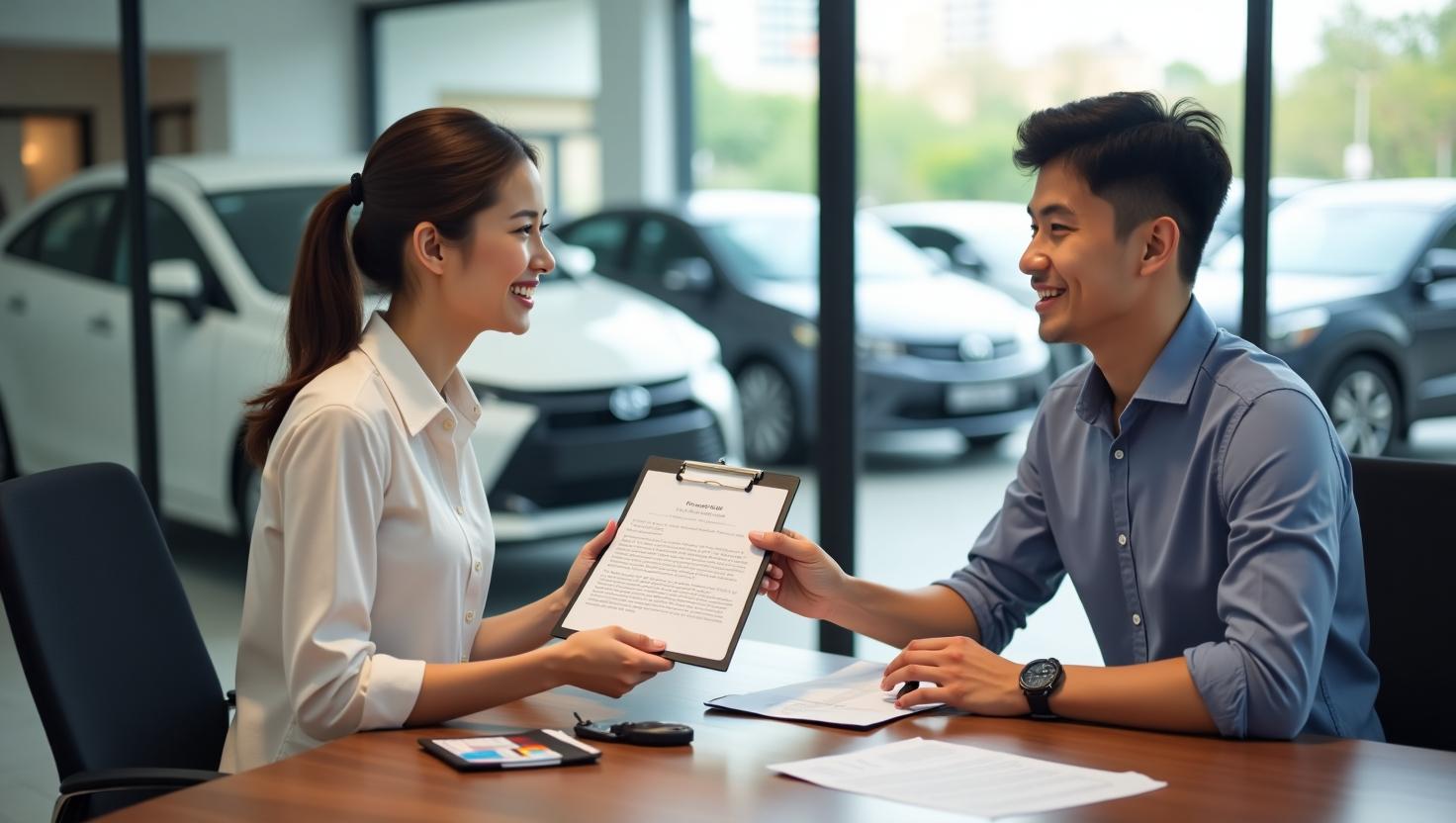 Quy trình thủ tục khi thuê xe theo tháng
