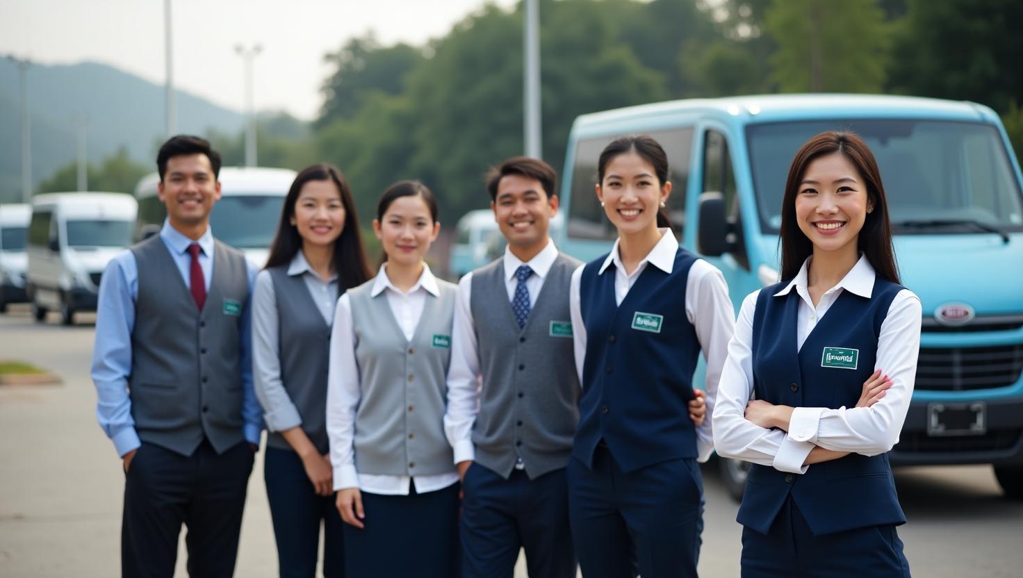 Đội ngũ nhân viên của Đông Phong Transport