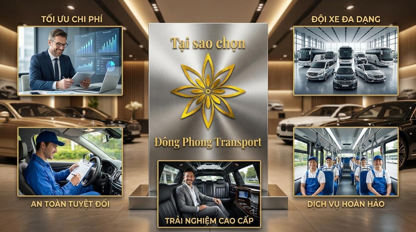Tại sao nên chọn dịch vụ thuê xe khu công nghiệp Đông Phong?
