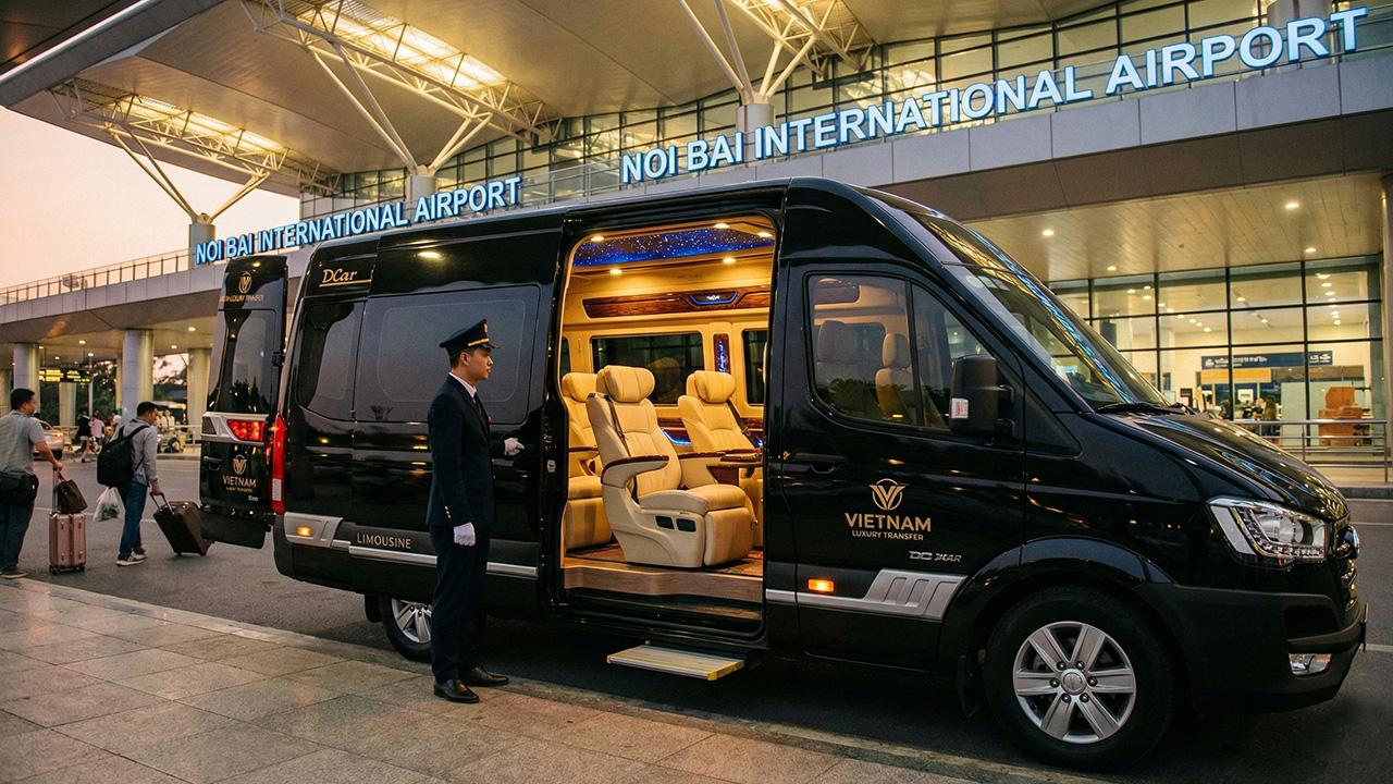 Thuê xe Limousine đưa đón sân bay cao cấp
