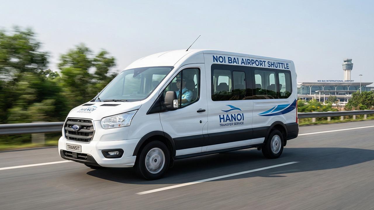 Thuê xe 16 chỗ đưa đón sân bay Nội Bài