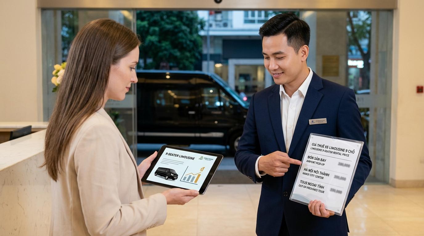 Pricing for 9 Seater Car Rentals