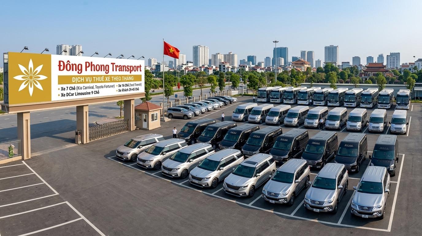 Đông Phong Transport cho thuê xe theo tháng tại Hà Nội