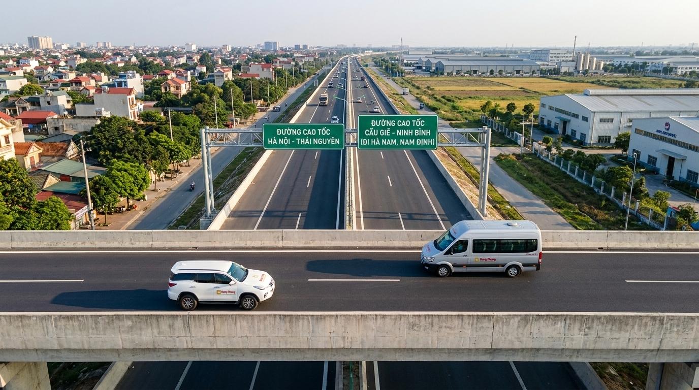 Tuyến Hà Nội đi KCN Thái Nguyên, Hà Nam và Nam Định