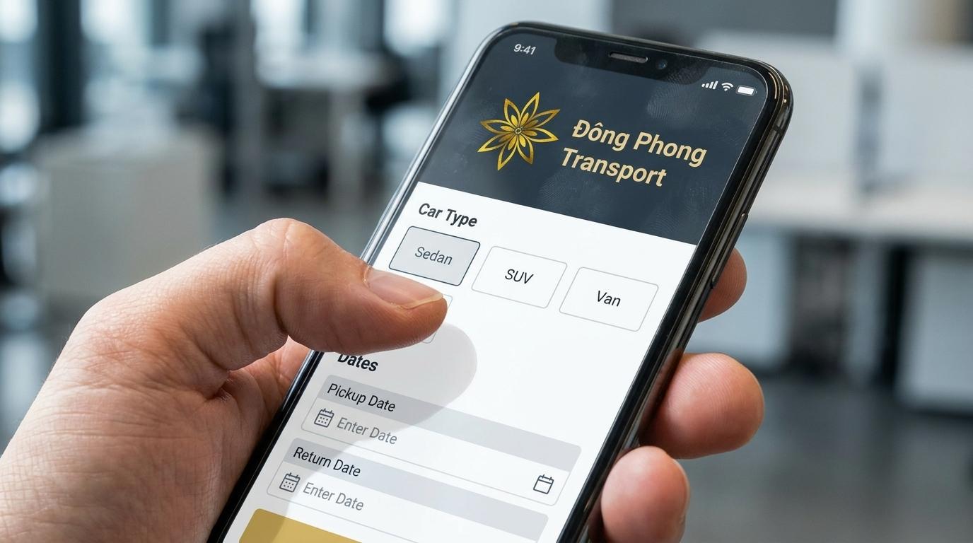 How to Book Your Private Car with Đông Phong Transport