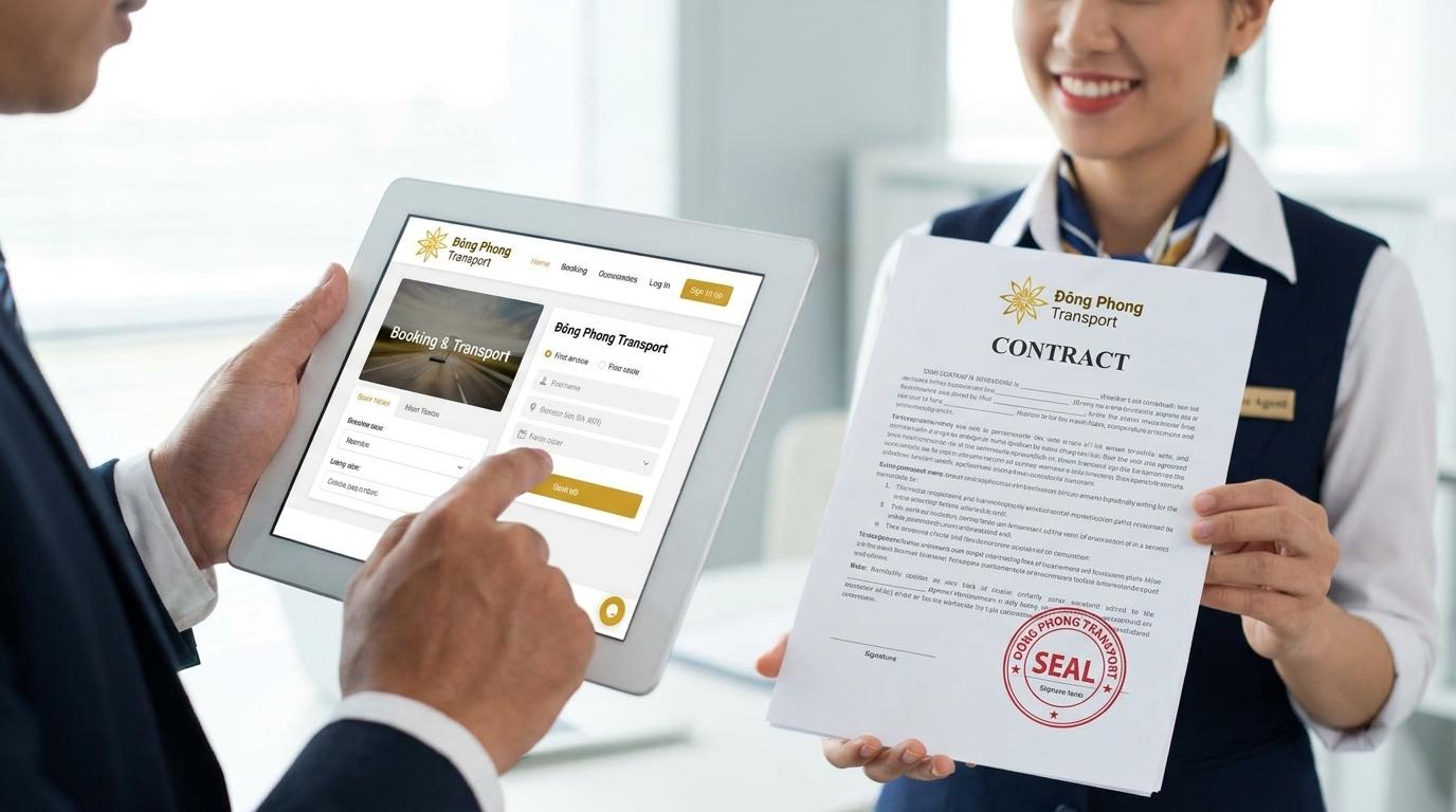 Quy trình đặt thuê xe công ty nhanh chóng, chuẩn pháp lý
