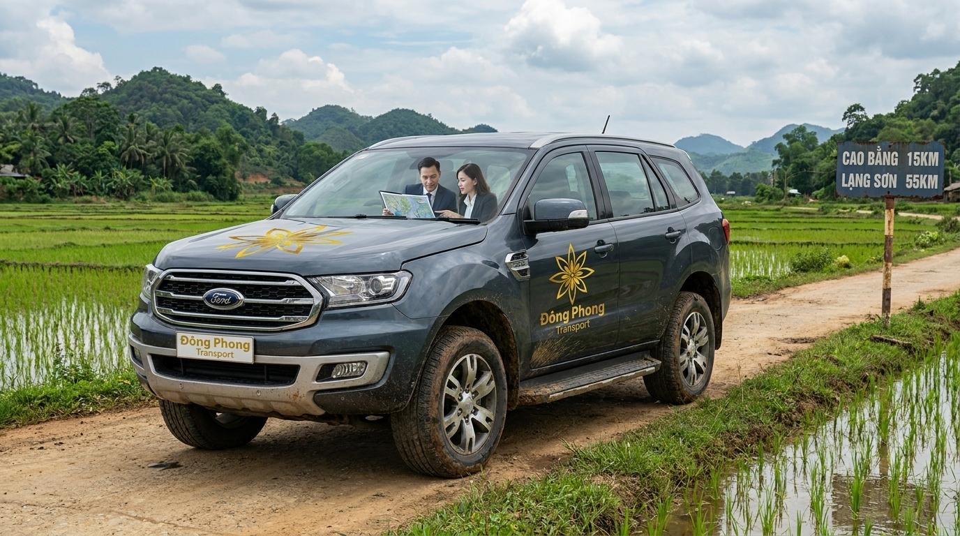 Thuê xe công ty đi công tác, gặp gỡ đối tác và thị trường tỉnh