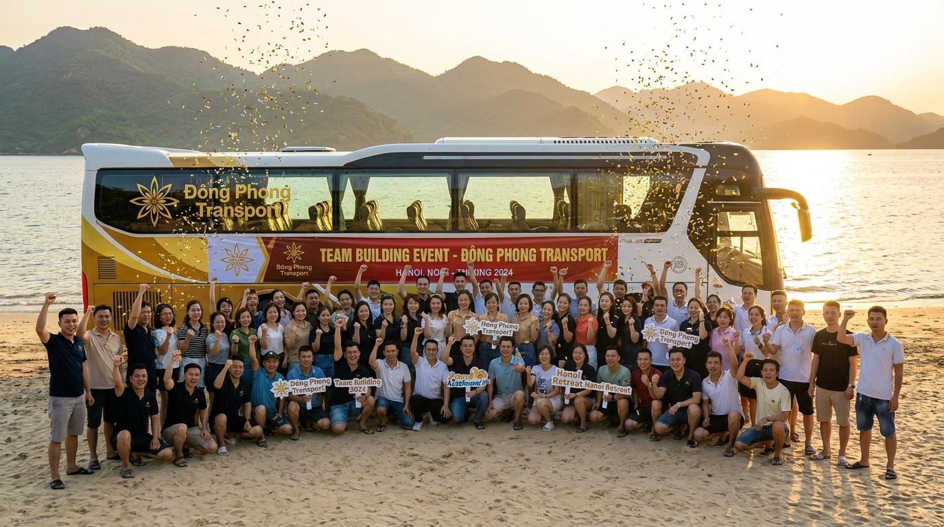 Thuê xe phục vụ sự kiện, hội nghị và du lịch teambuilding