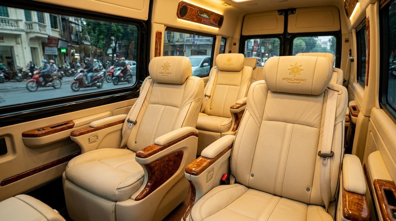 Dàn xe Dcar Limousine 9 chỗ đời mới, hiện đại và tiện nghi