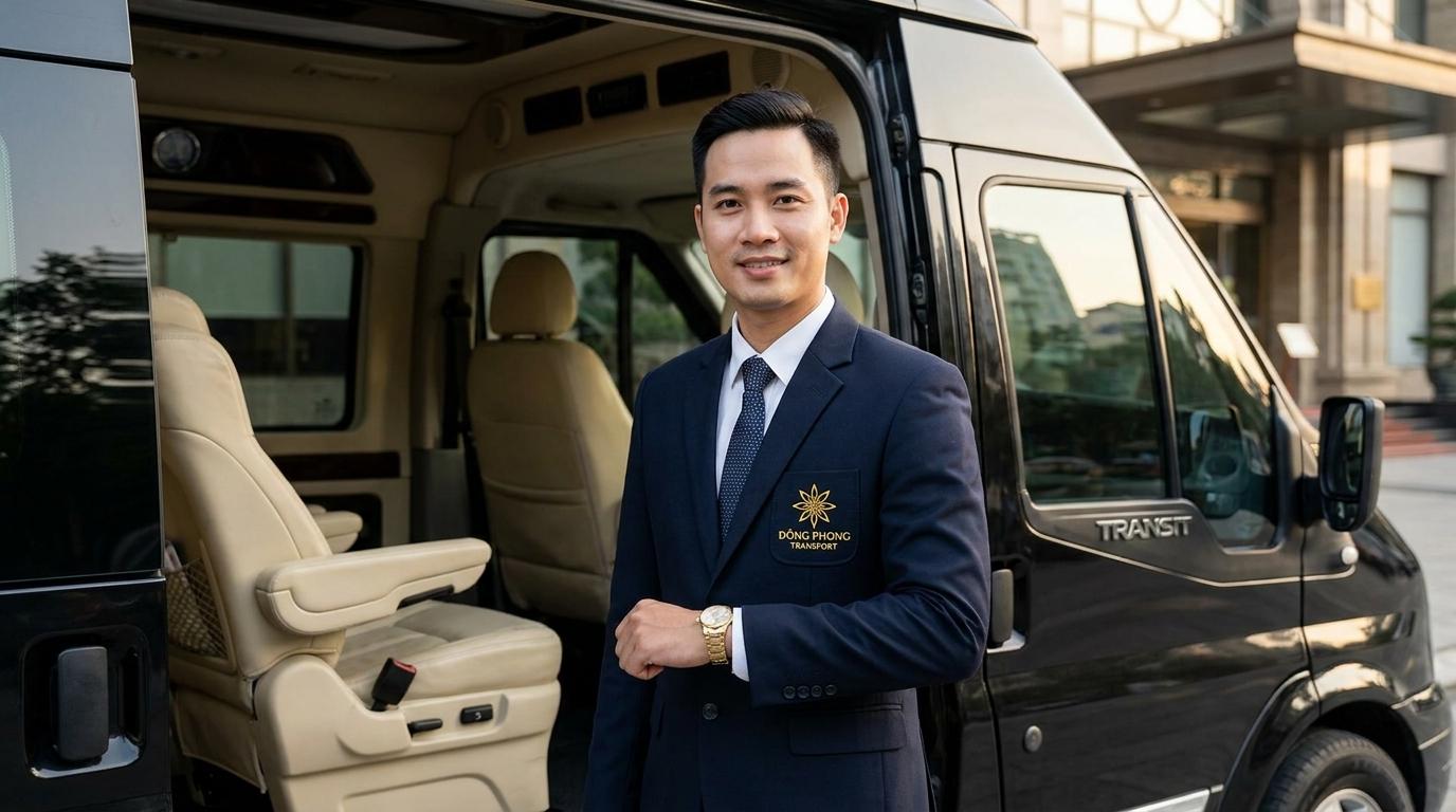 Đội ngũ lái xe chuyên nghiệp, thân thiện, lịch sự và đúng giờ